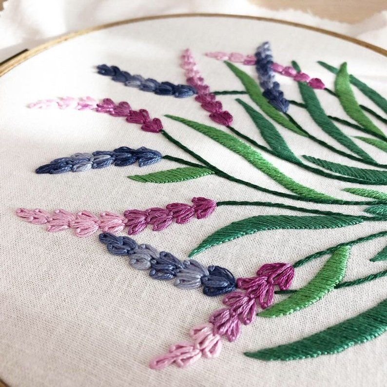 hand embroidering